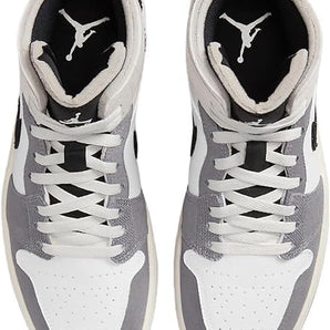 Nike Air Jordan 1 Mid Men's Shoes Cement Grey/Black-White